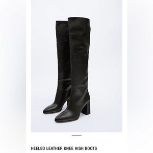 Leather Boots Zara
